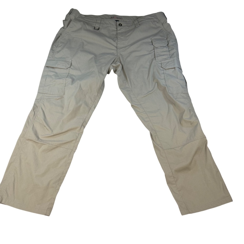5.11 Tactical Stryke Pants Mens 42x30 Khaki Tan Flex-Tac Ripstop Cargo 74369